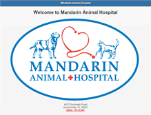 Tablet Screenshot of mandarinanimalhospital.com